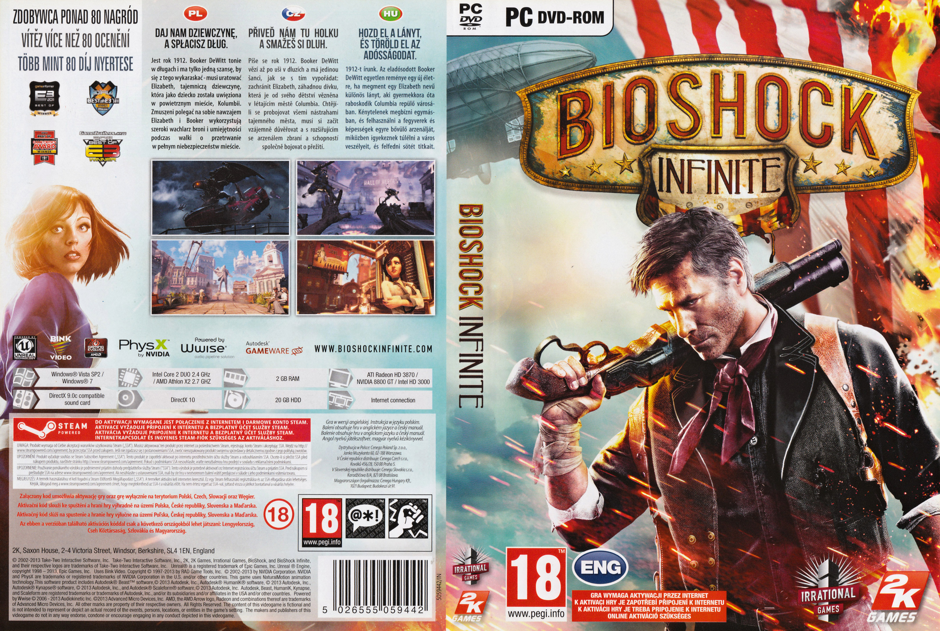 BioShock: Infinite - DVD obal