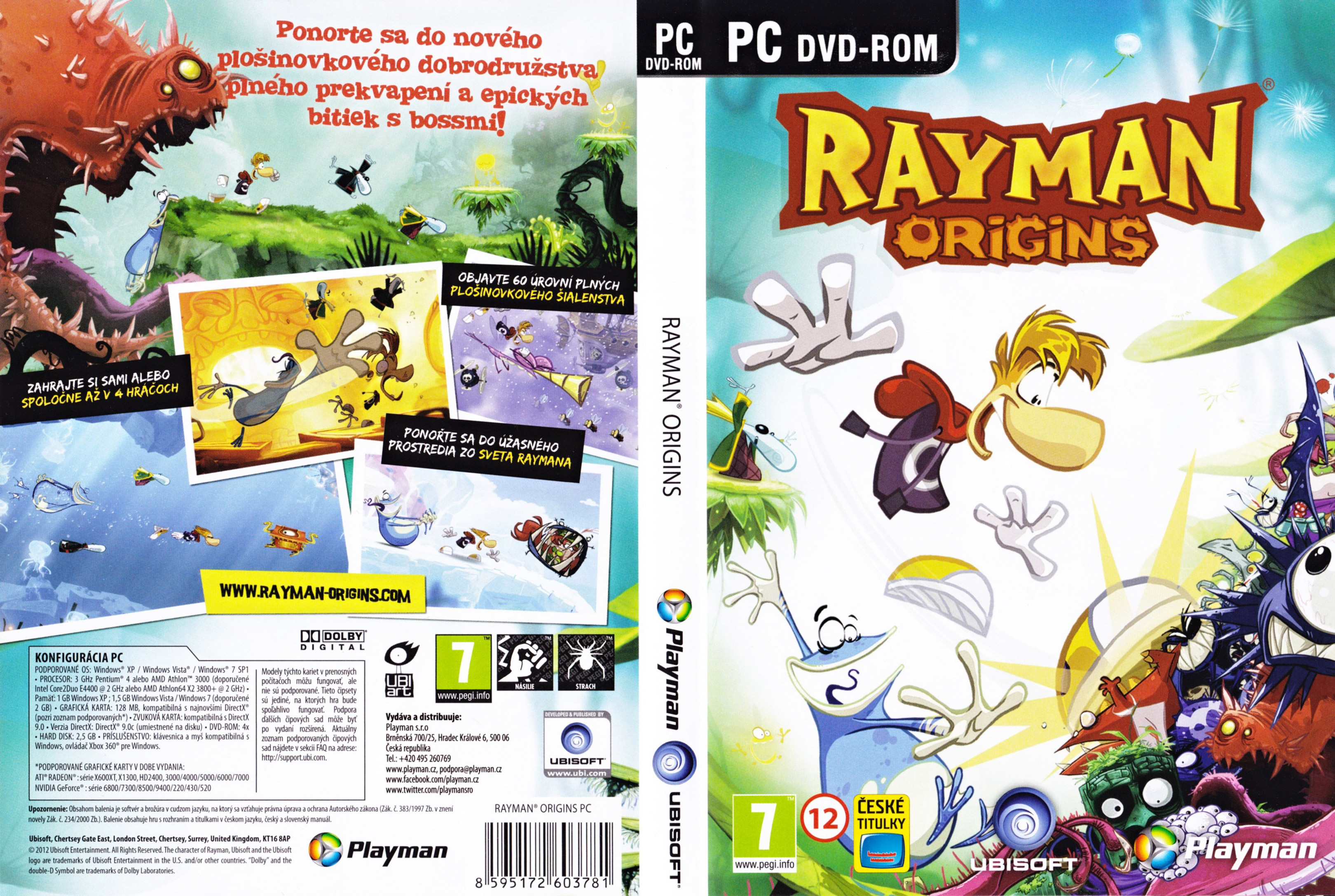 Rayman Origins - DVD obal