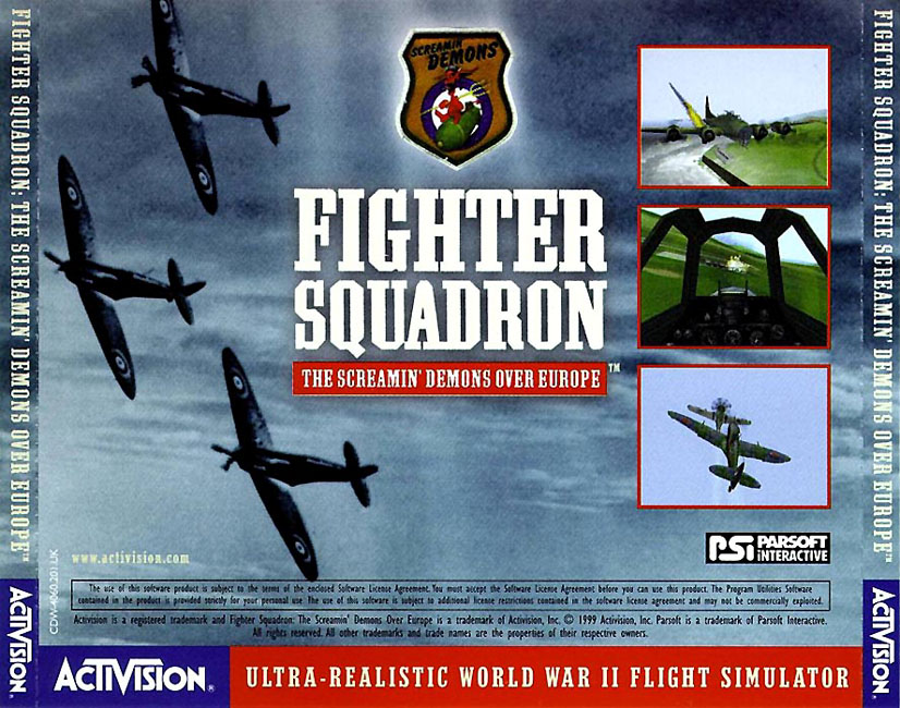 Fighter Squadron: The Screamin Demons Over Europe - zadn CD obal