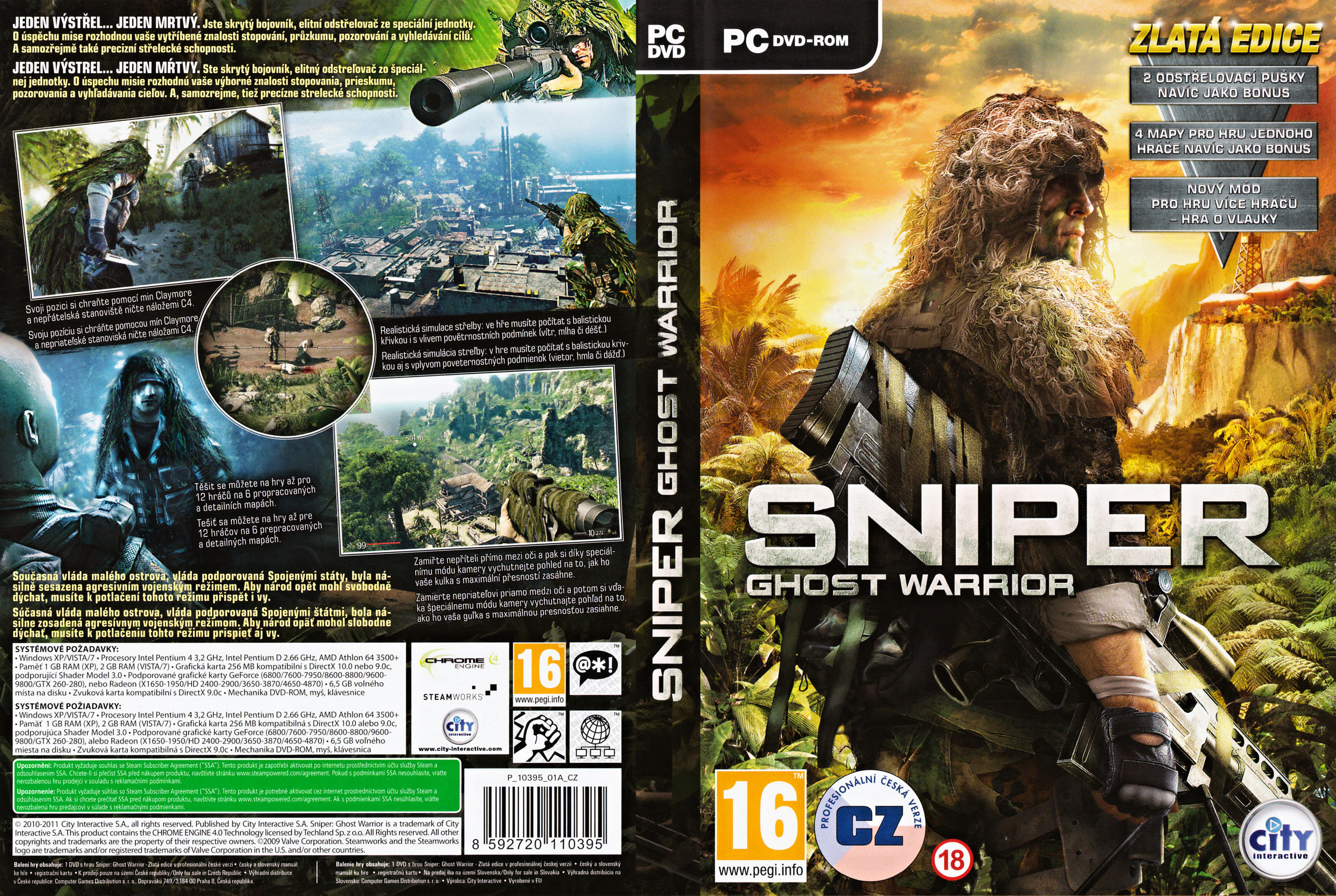 Sniper: Ghost Warrior - Gold Edition - DVD obal