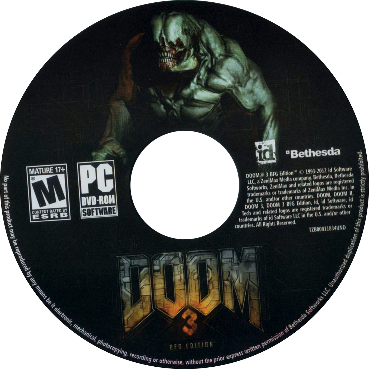Doom 3: BFG Edition - CD obal