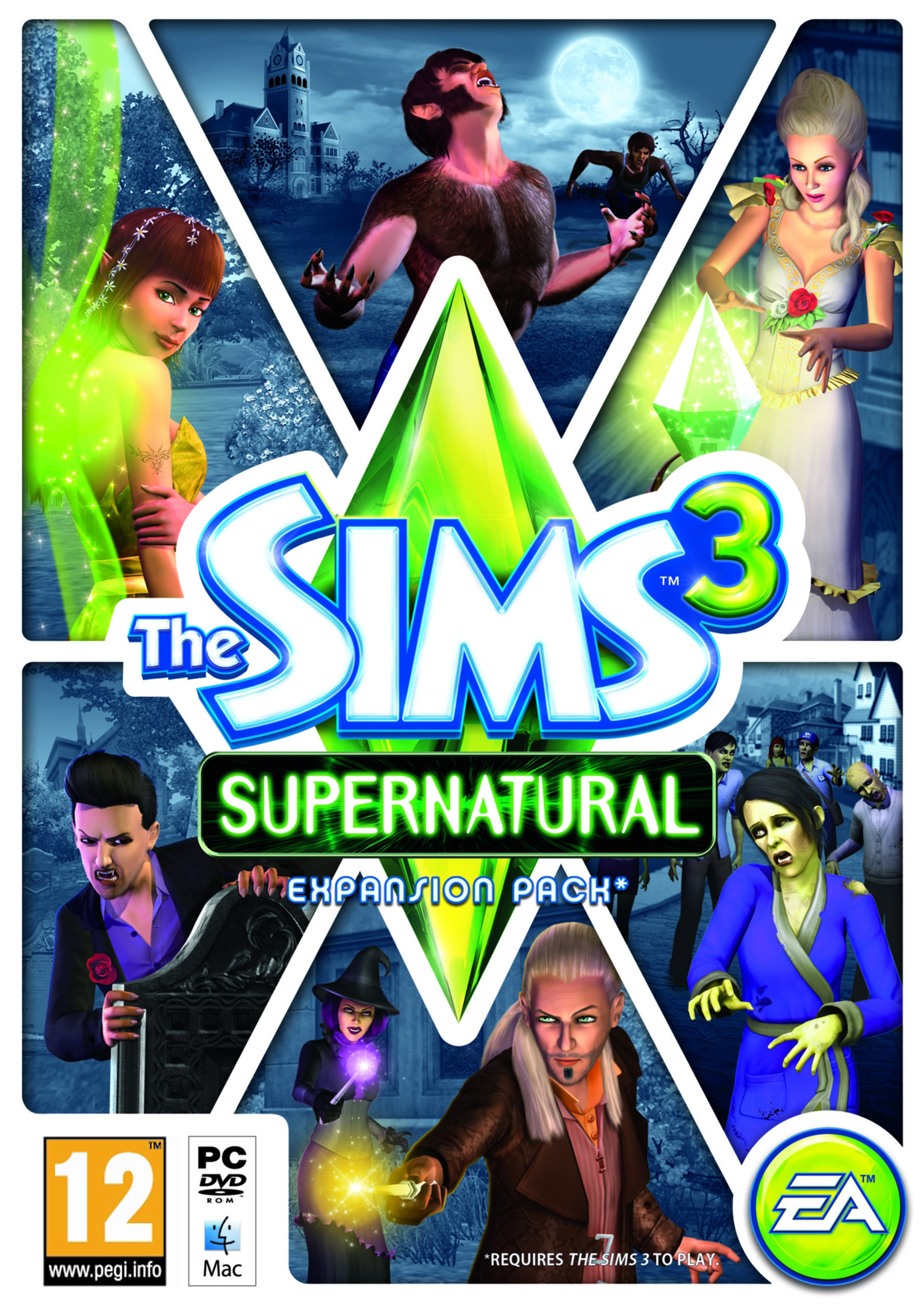 The Sims 3: Supernatural - predn DVD obal