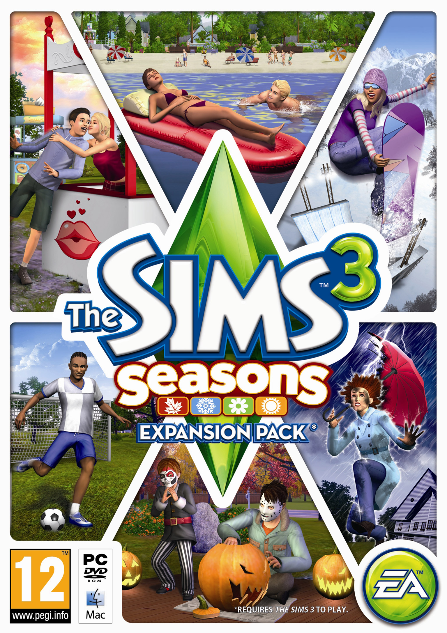 The Sims 3: Seasons - predn DVD obal