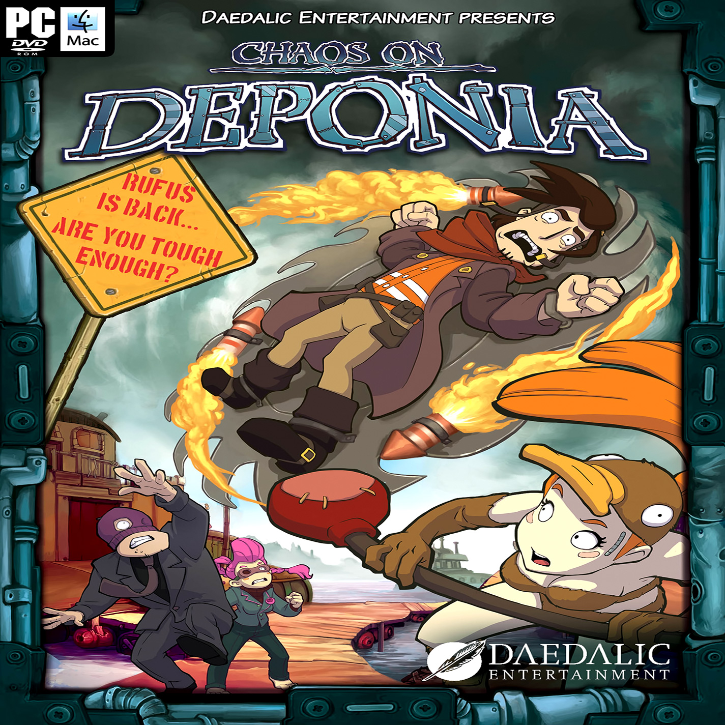 Chaos on Deponia - predn CD obal