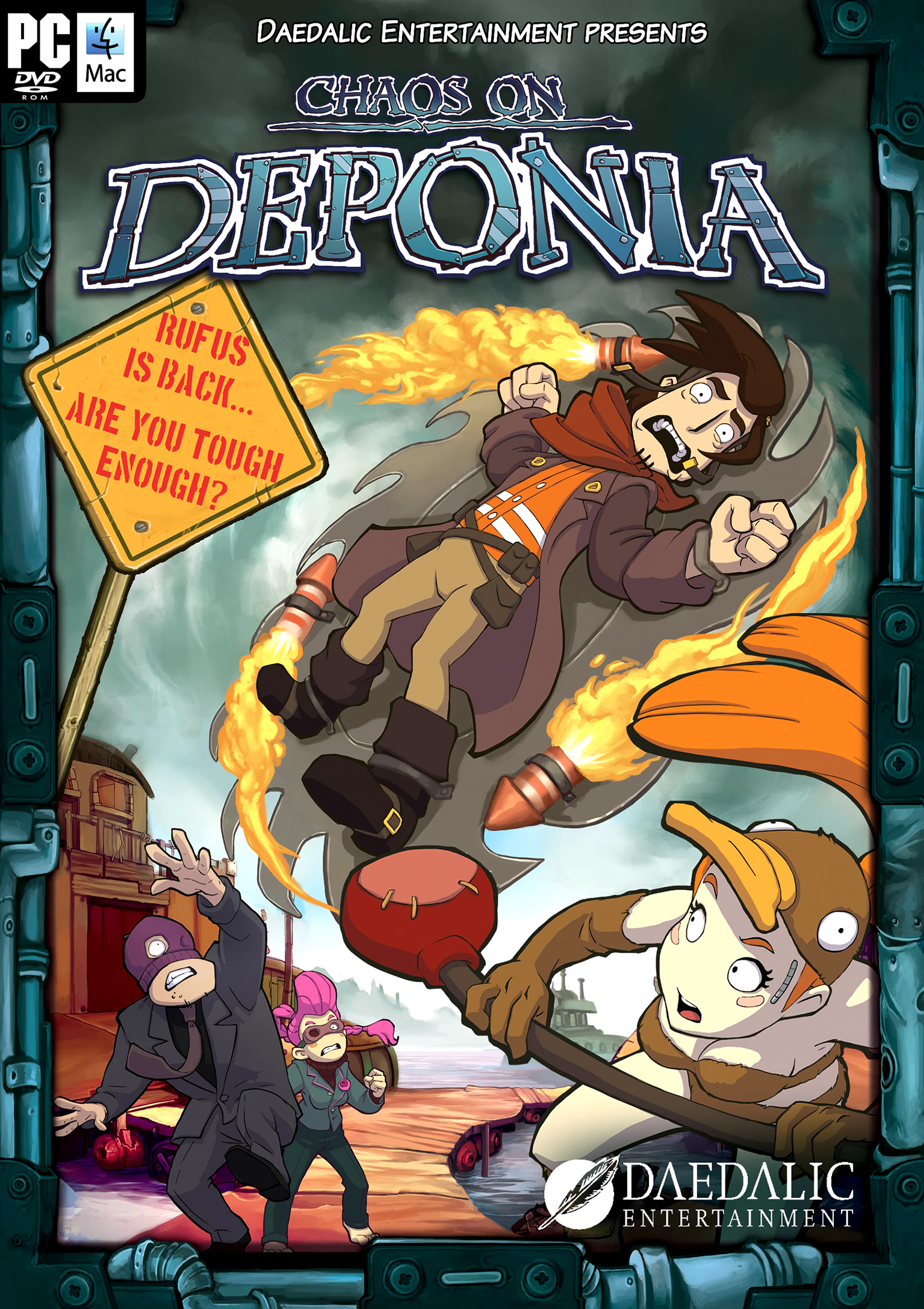 Chaos on Deponia - predn DVD obal