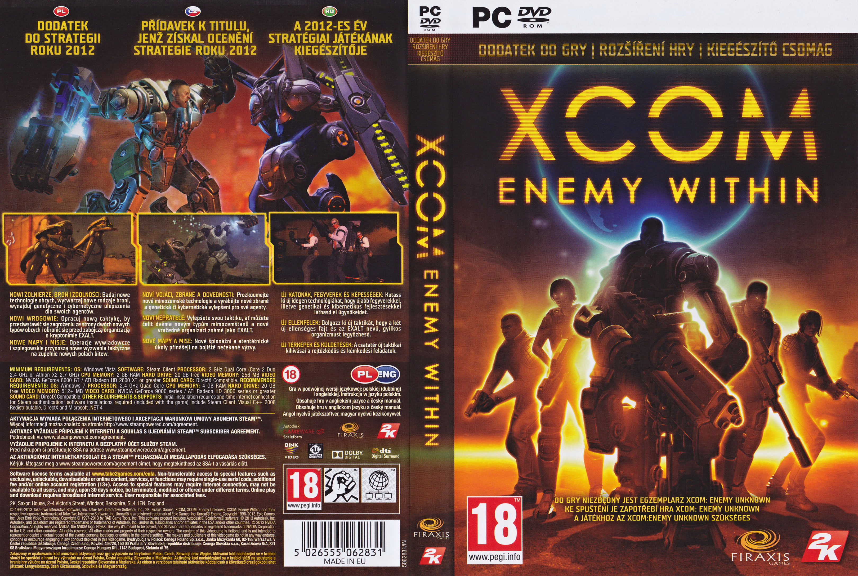 XCOM: Enemy Within - DVD obal