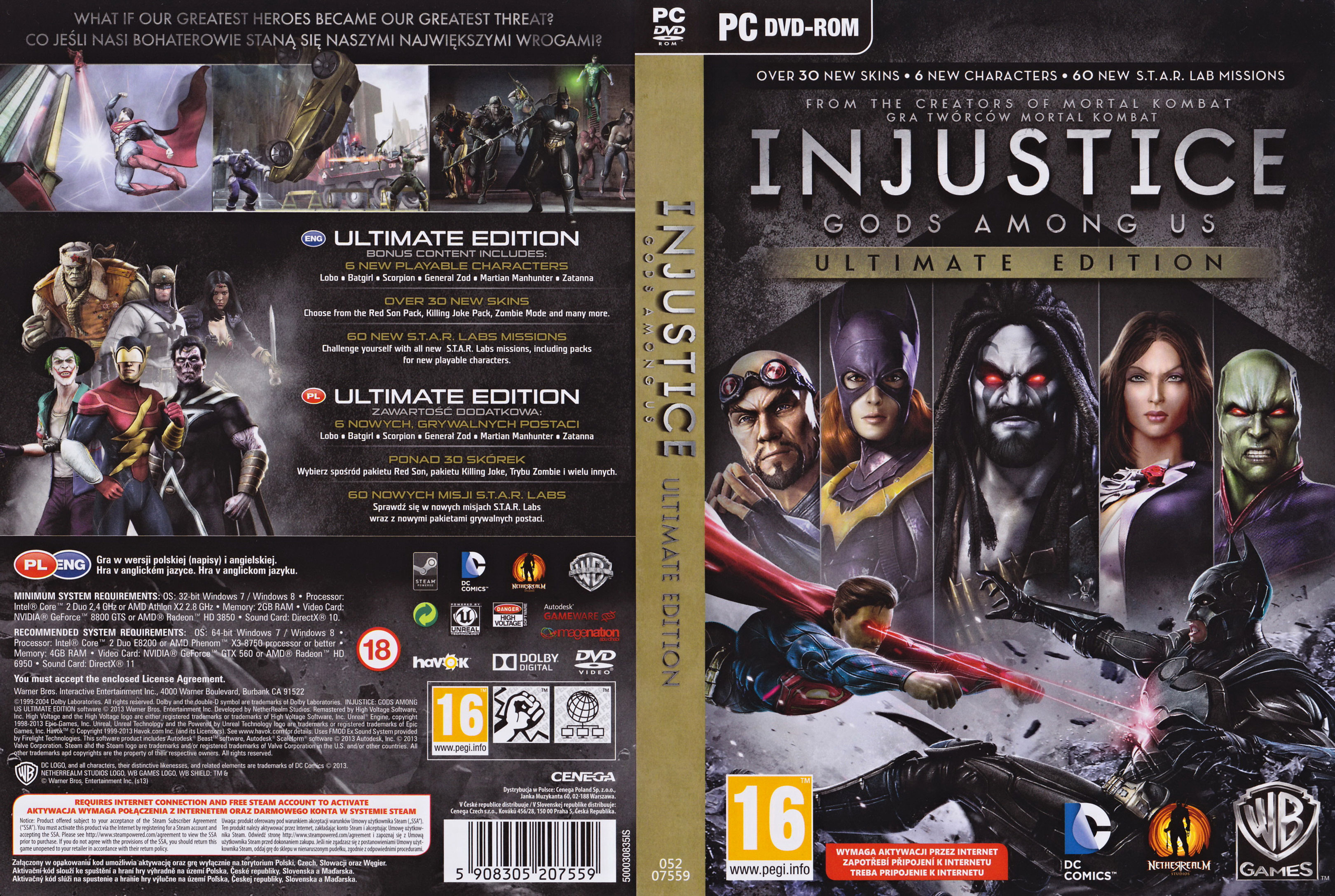 Injustice: Gods Among Us - Ultimate Edition - DVD obal