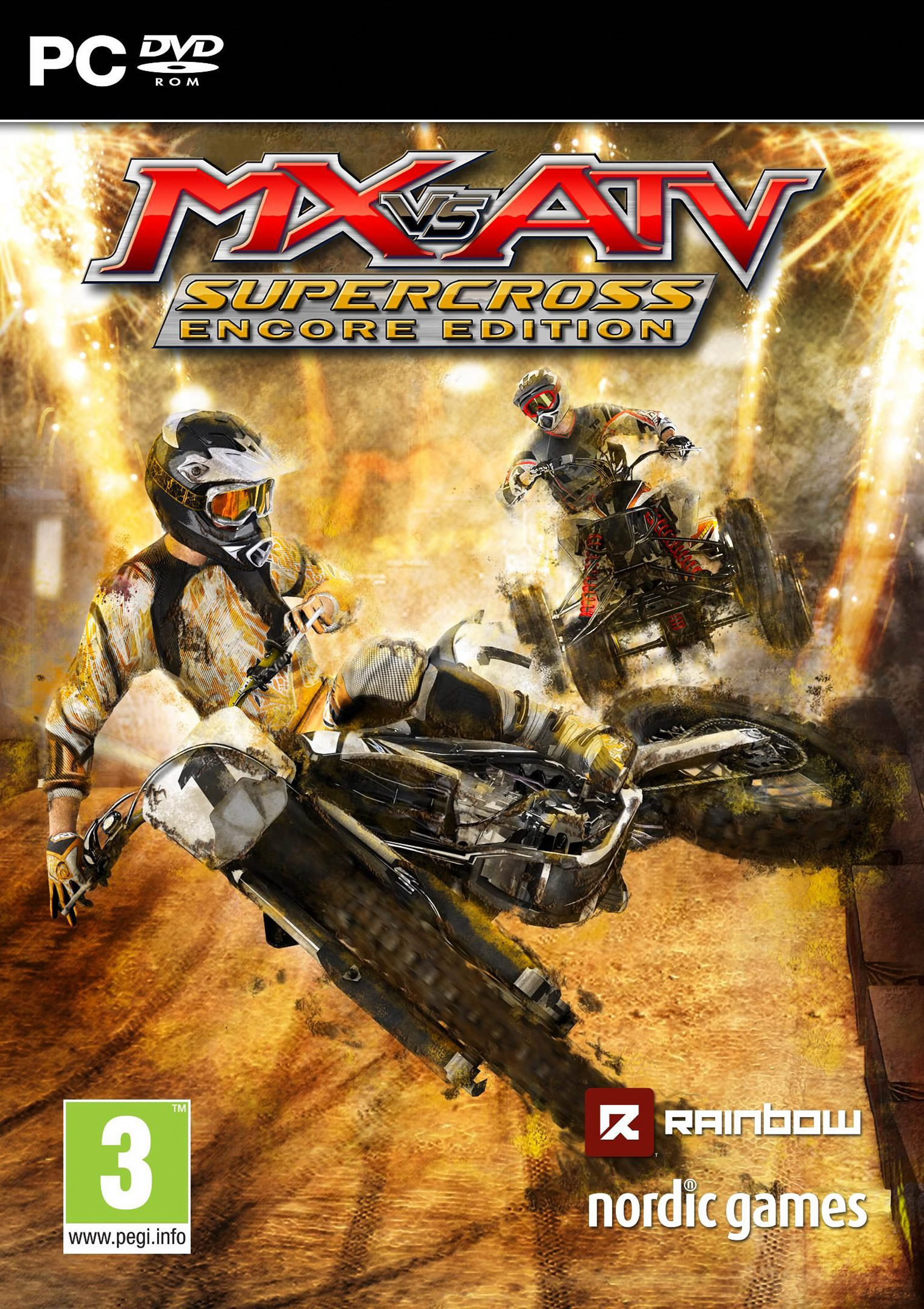 MX vs. ATV Supercross Encore - predn DVD obal