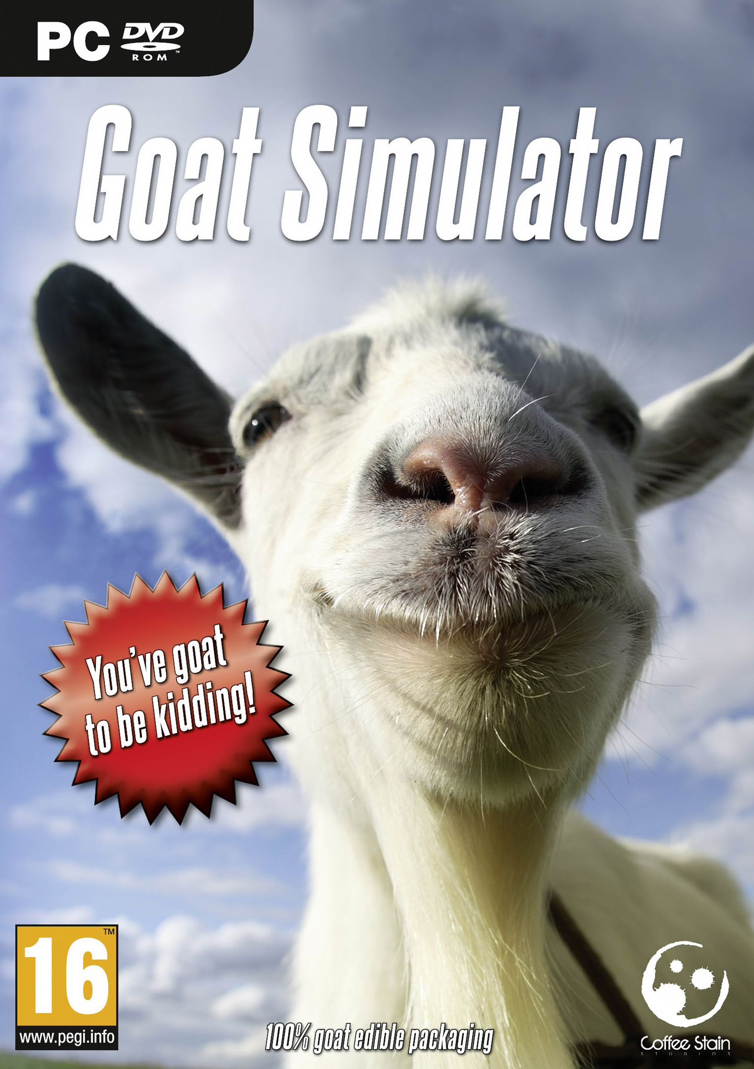 Goat Simulator - predn DVD obal