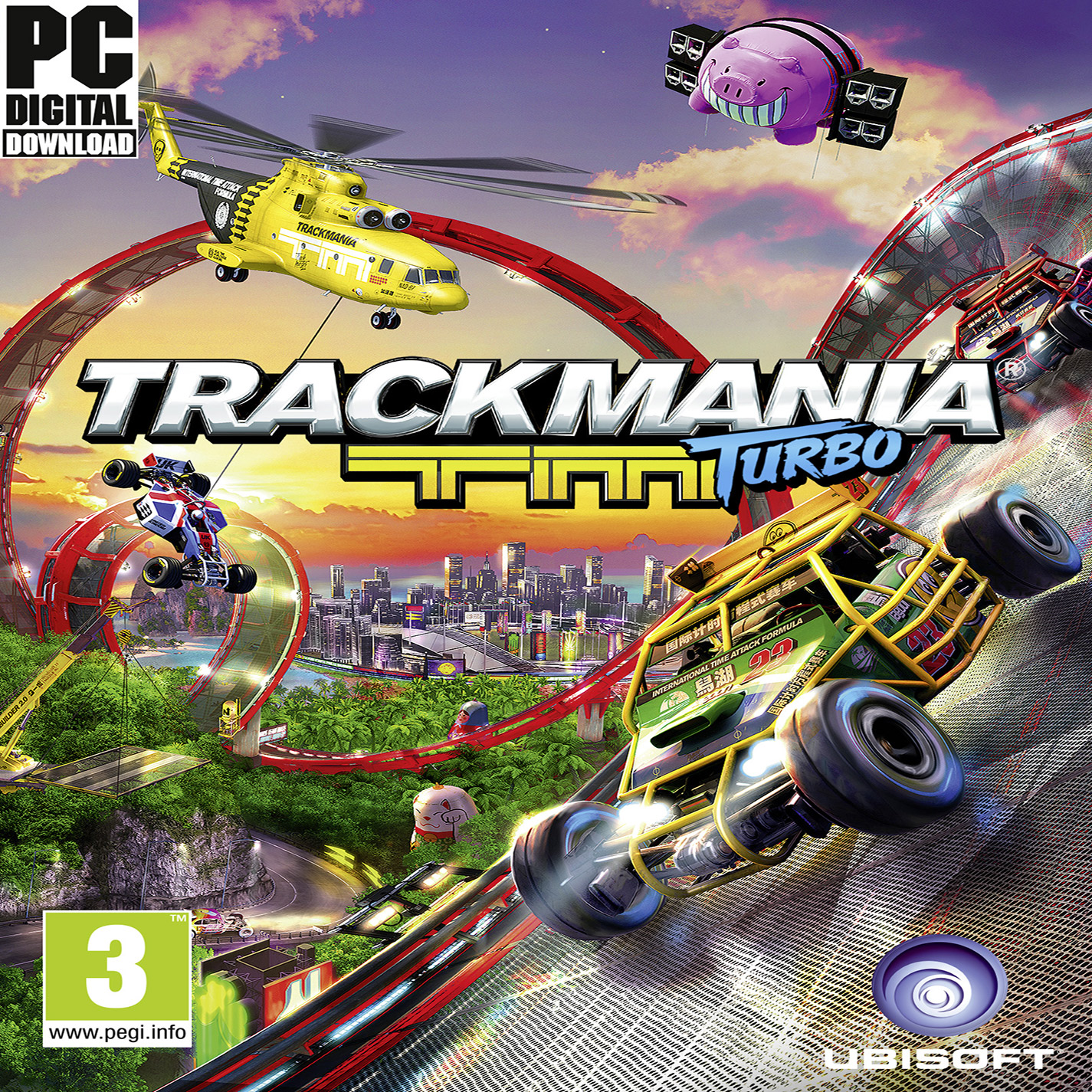 TrackMania Turbo - predn CD obal
