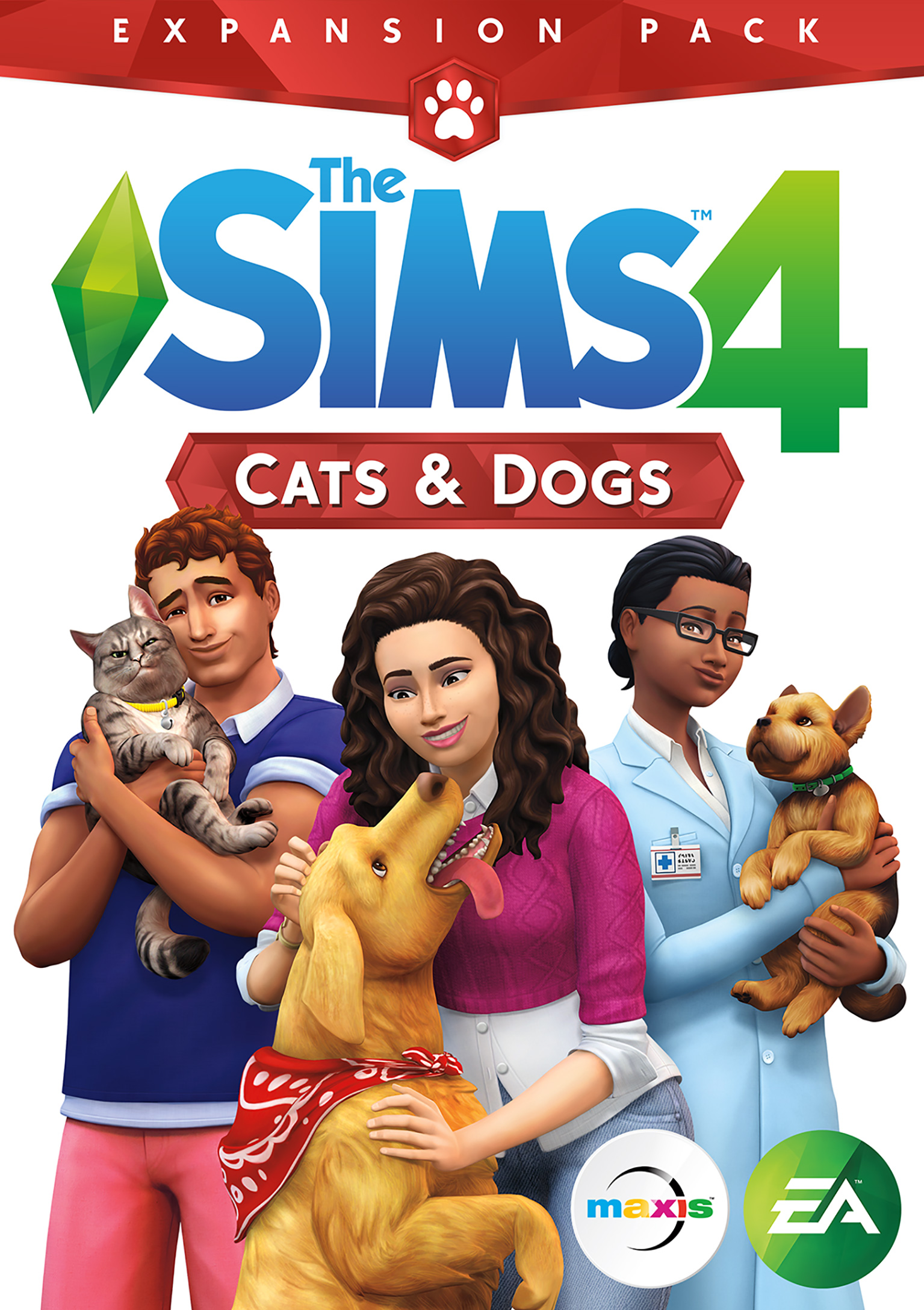 The Sims 4: Cats & Dogs - predn DVD obal
