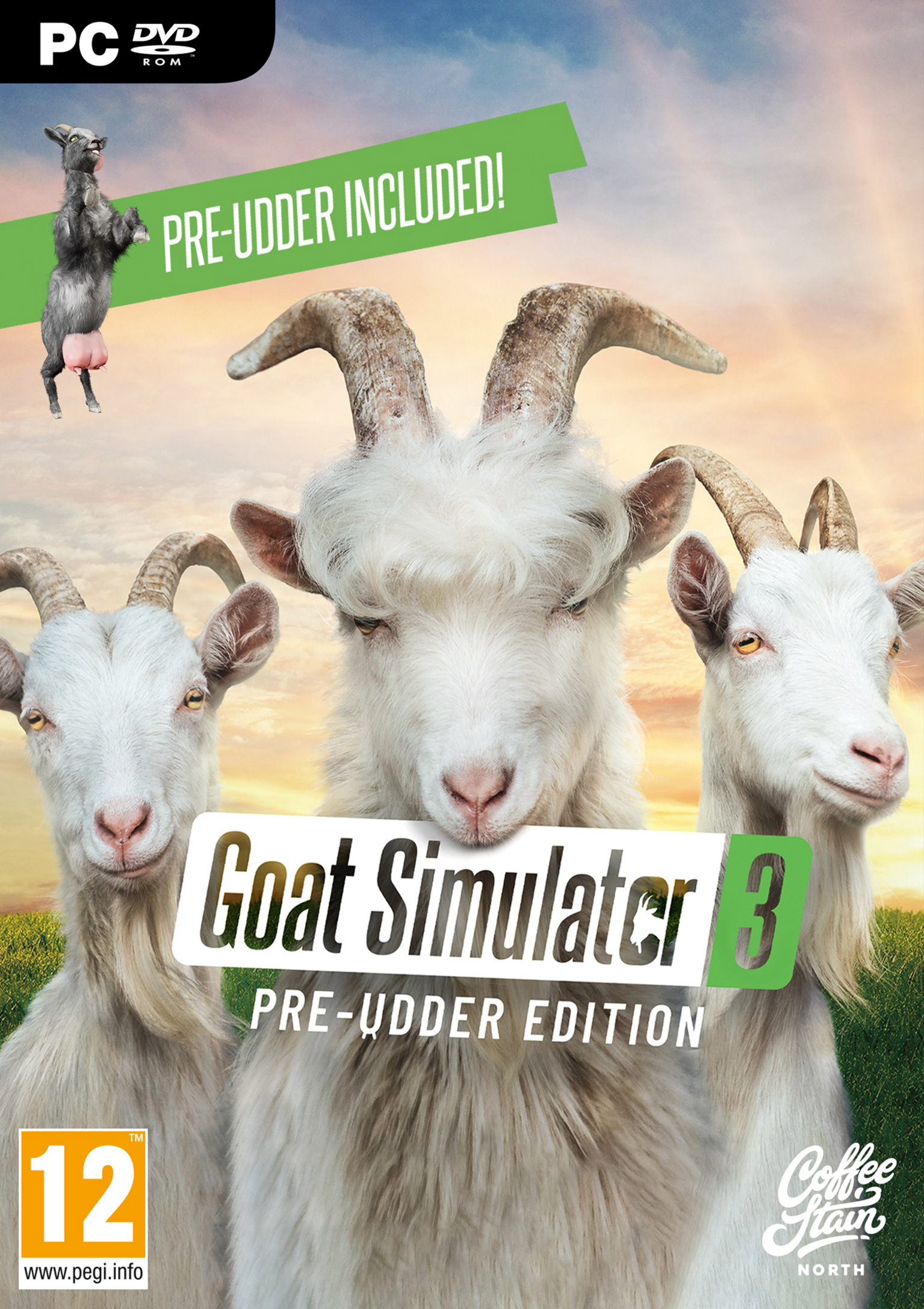Goat Simulator 3 - predn DVD obal