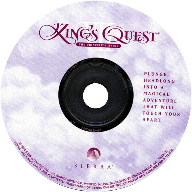 King's Quest 7: The Princeless Bride - CD obal