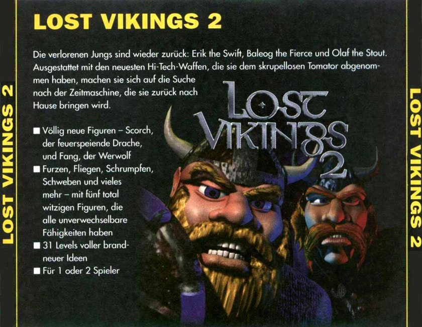 The Lost Vikings 2: Norse by NorseWest - zadn CD obal