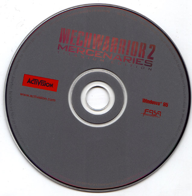 MechWarrior 2: Mercenaries Titanium - CD obal