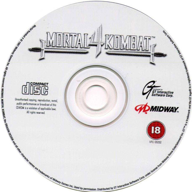 Mortal Kombat 4 - CD obal 2