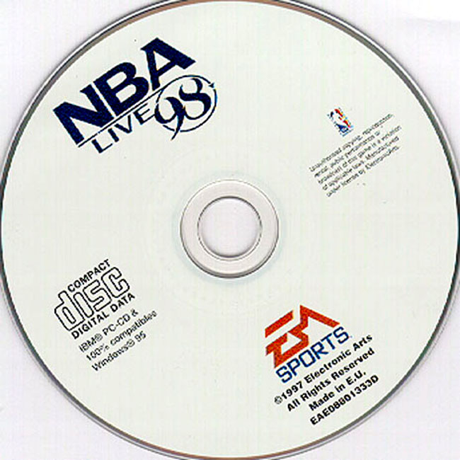 NBA Live '98 - CD obal