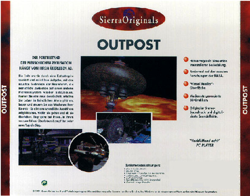 Outpost - zadn CD obal 2