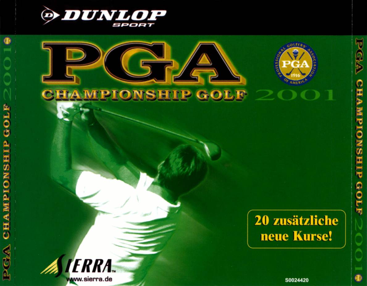 PGA Championship Golf 2001 - zadn CD obal