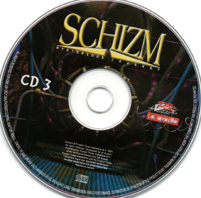 Schizm: Mysterious Journey - CD obal 3