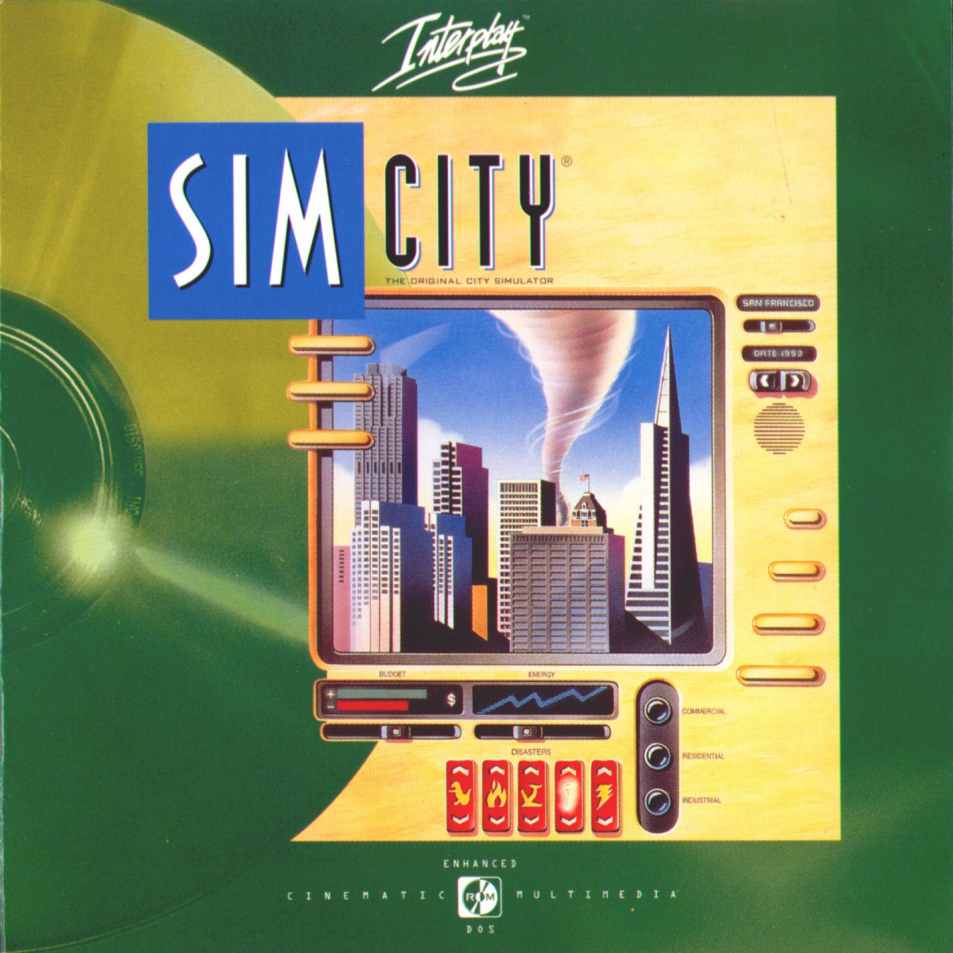 SimCity Enhanced CD-ROM - predn CD obal