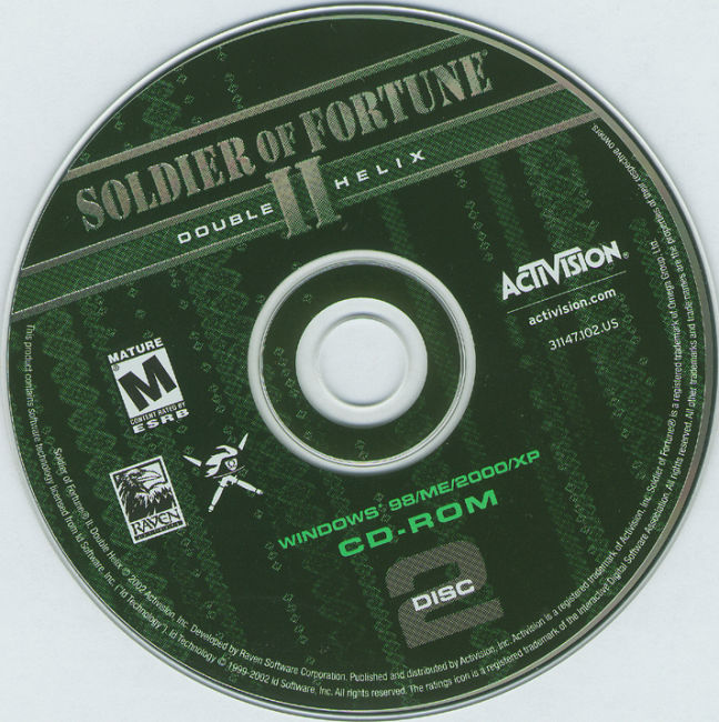 Soldier of Fortune 2: Double Helix - CD obal 2