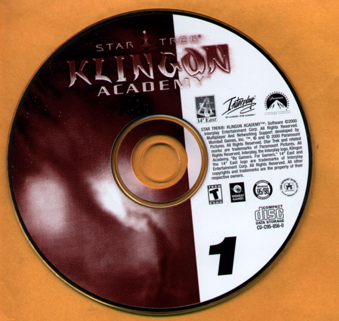 Star Trek: Klingon Academy - CD obal