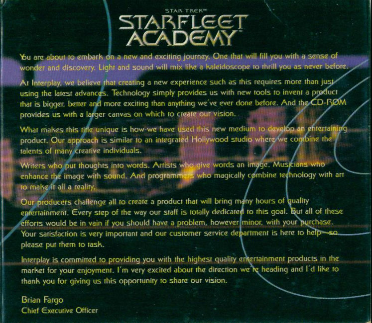 Star Trek: Starfleet Academy - predn vntorn CD obal