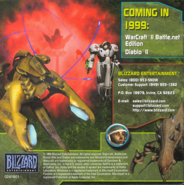 StarCraft: Brood War - predn vntorn CD obal