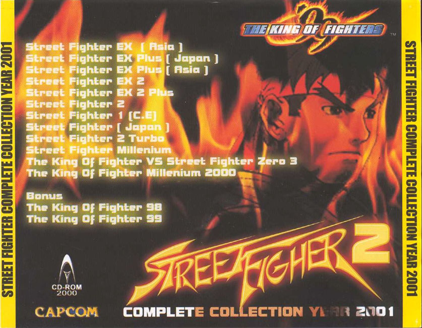 Street Fighter: Complete Collection Year 2001 - zadn CD obal