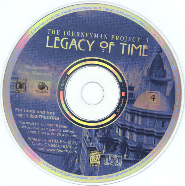 The Journeyman Project 3: Legacy of Time - CD obal 4
