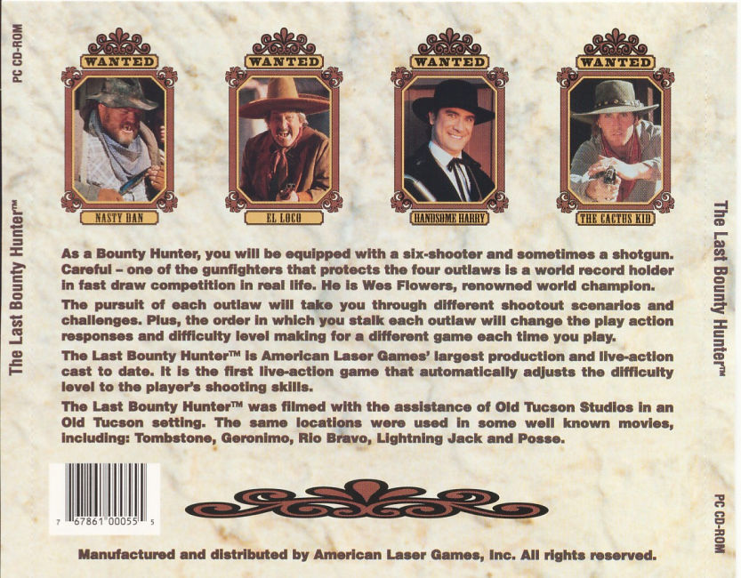 The Last Bounty Hunter - zadn CD obal
