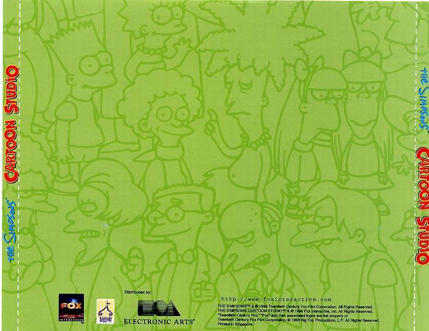The Simpsons: Cartoon Studio - zadn CD obal