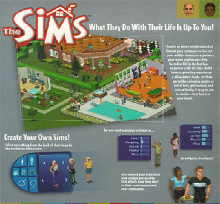 The Sims - predn vntorn CD obal