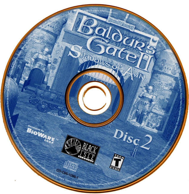 Baldur's Gate 2: Shadows of Amn - CD obal 2