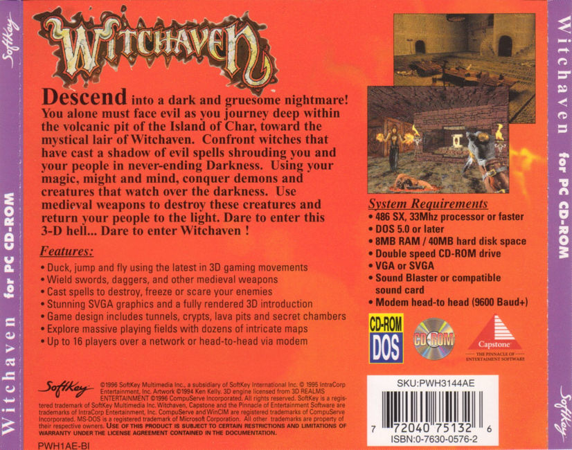 Witchaven - zadn CD obal