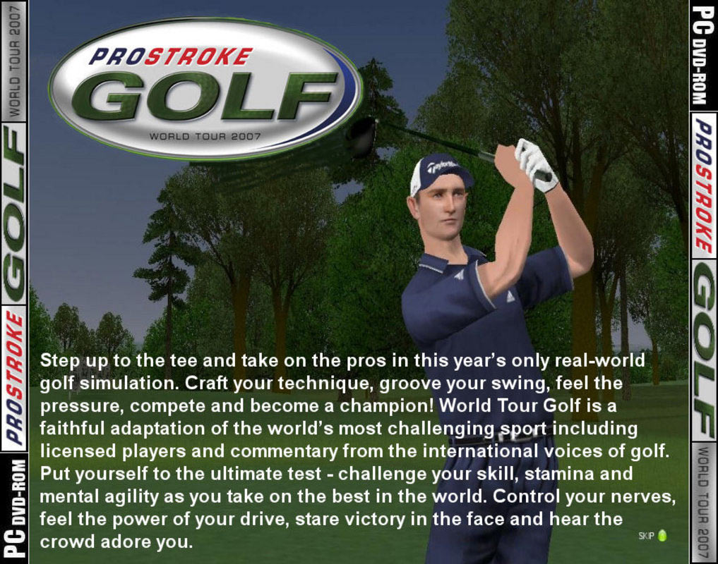 ProStroke Golf: World Tour 2007 - zadn CD obal