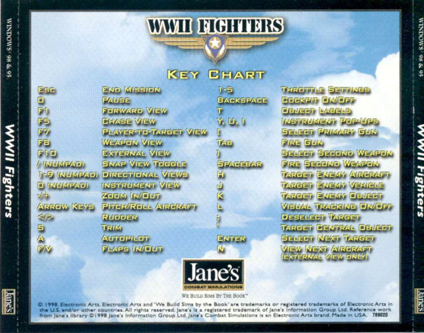 WW II Fighters - zadn CD obal 2