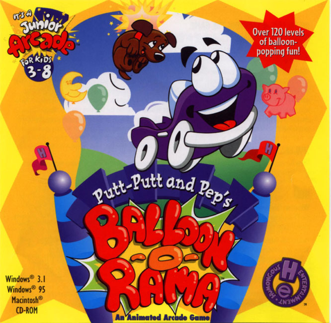 Putt-Putt and Pep's Balloon-o-Rama - predn CD obal