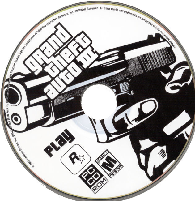 Grand Theft Auto 3 - CD obal 2