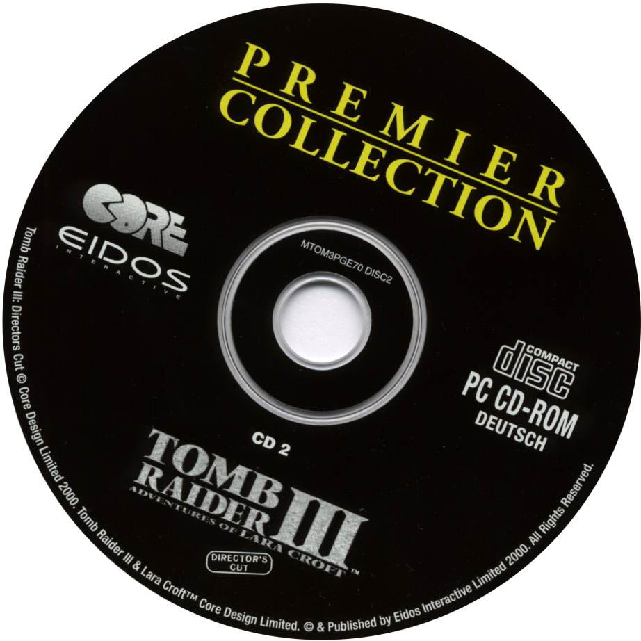 Tomb Raider 3: Director's Cut - CD obal 2