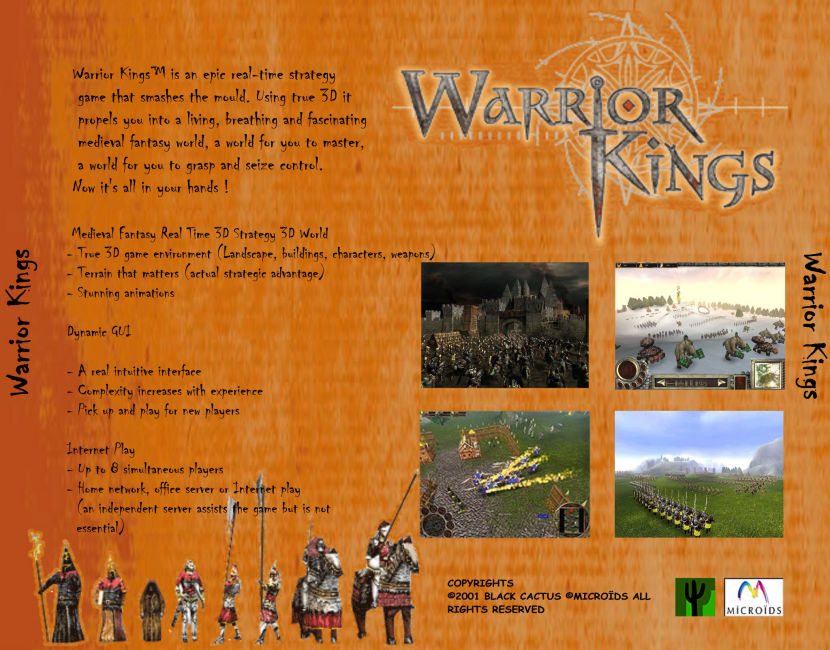 Warrior Kings - zadn CD obal