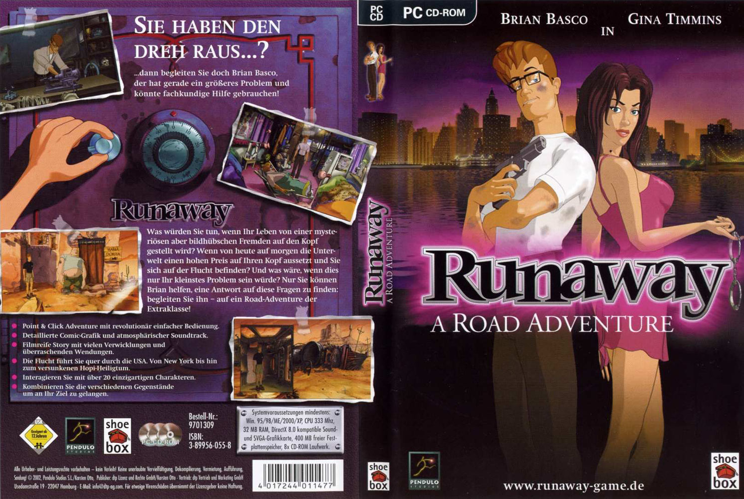 Runaway: A Road Adventure - DVD obal