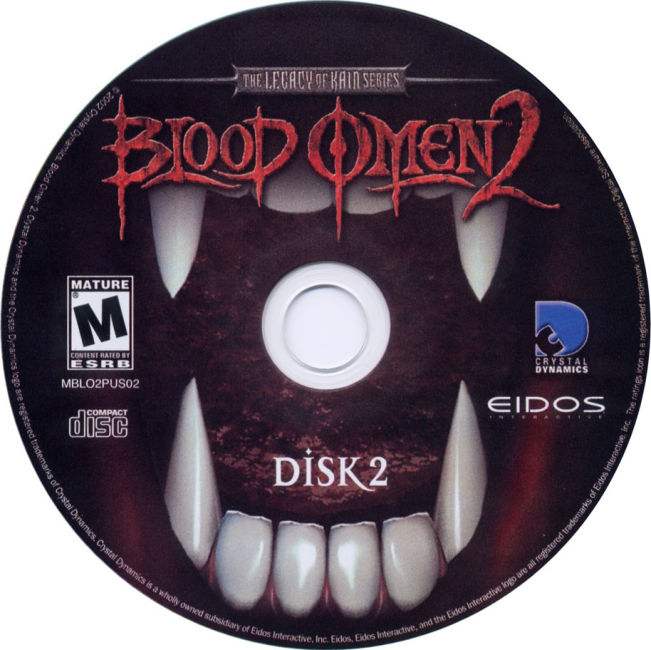Blood Omen 2 - CD obal 2