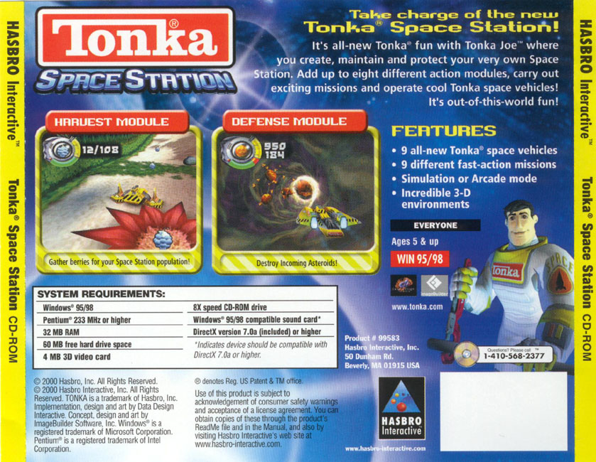 Tonka Space Station - zadn CD obal