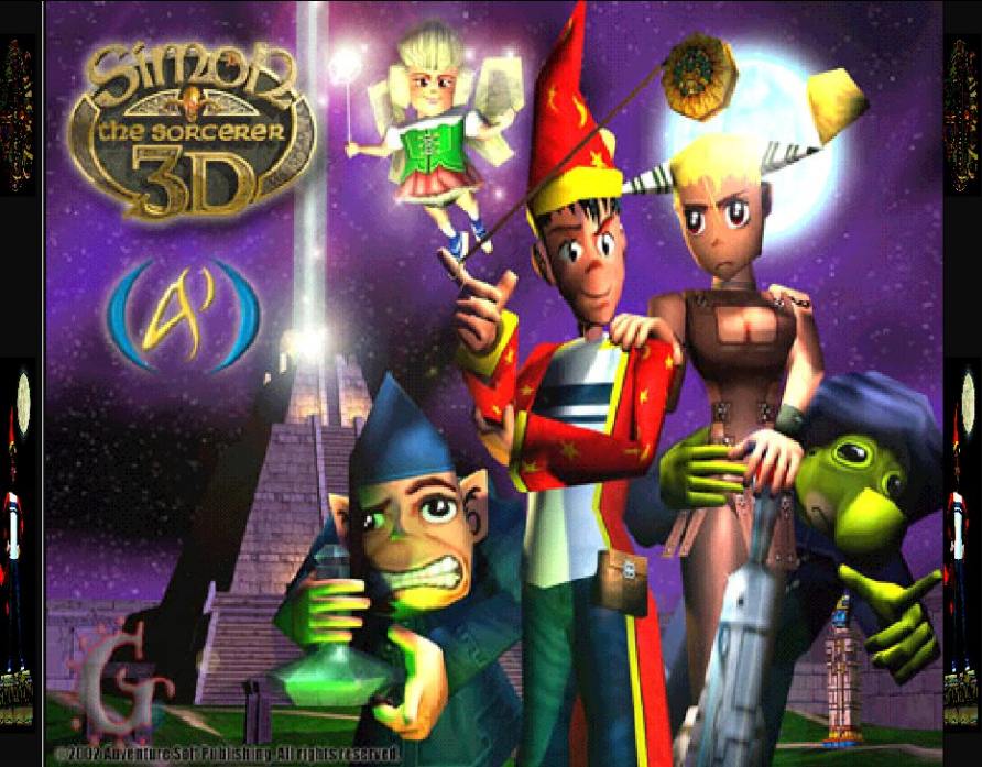Simon the Sorcerer 3D - zadn CD obal