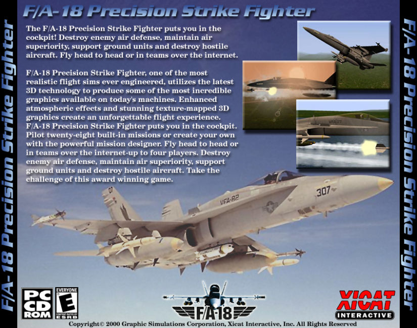 F/A-18 Precision Strike Fighter - zadn CD obal