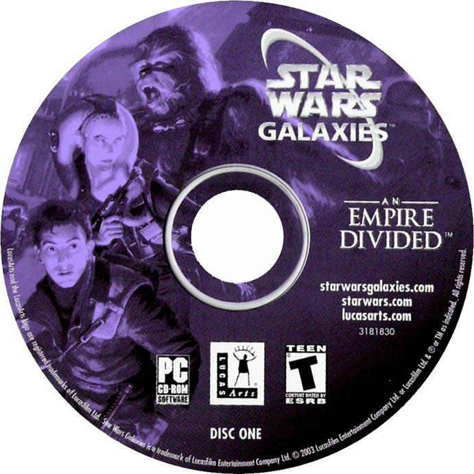 Star Wars Galaxies: An Empire Divided - CD obal