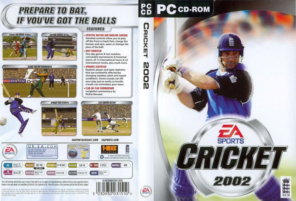 Cricket 2002 - DVD obal