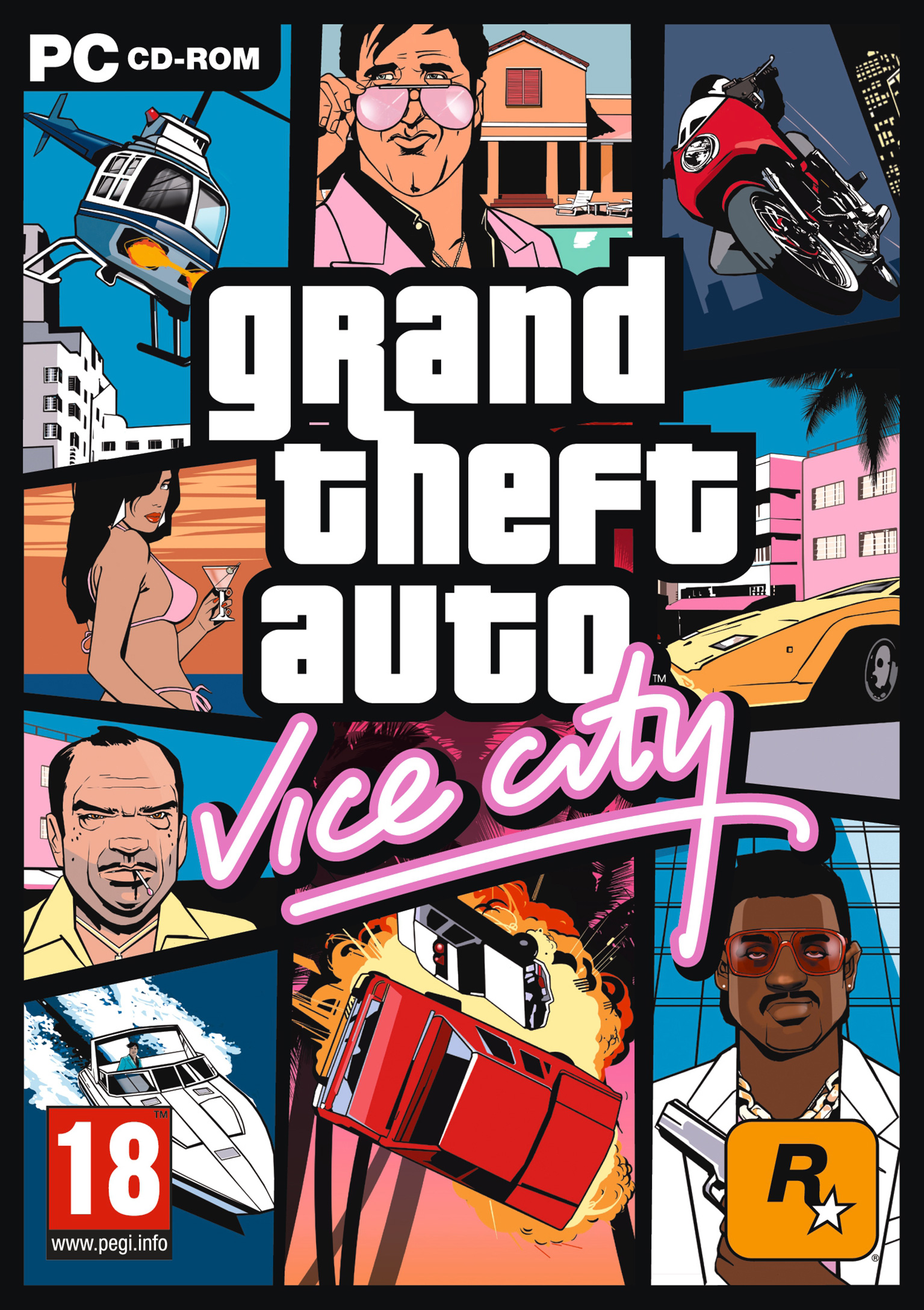 Grand Theft Auto: Vice City - predn DVD obal
